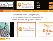 Tablet Screenshot of namebrandconsignments.com
